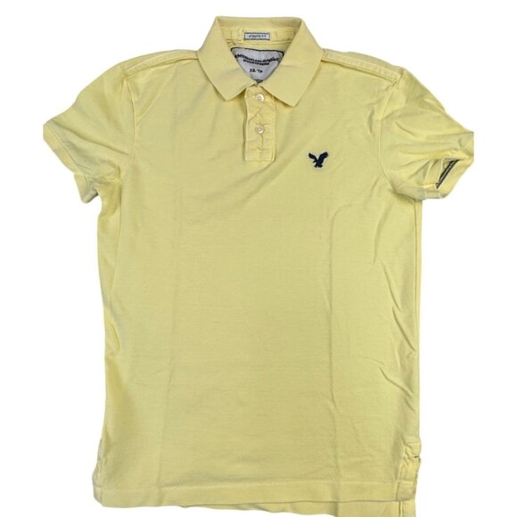American Eagle Outfitters Other - American Eagle Outfitters Yellow Polo Shirt XS Athletic Fit Cotton Made Vietnam
